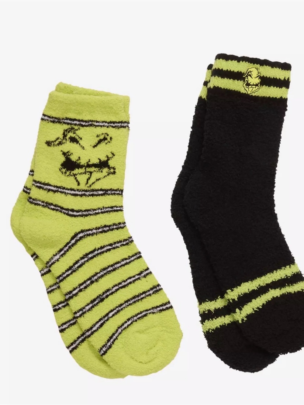 Oogie Boogie Nightmare Before Christmas Cozy Fuzzy Socks